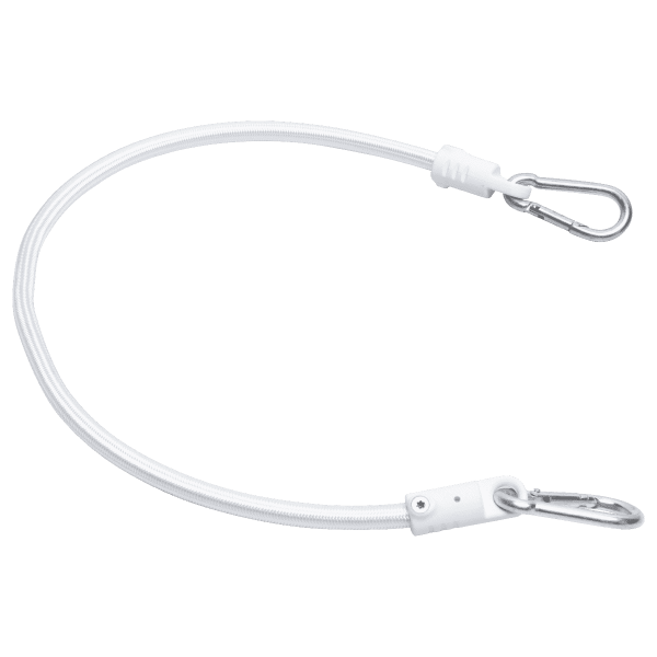 Expander mit 2 Karabinerhaken 70cm - Weiss