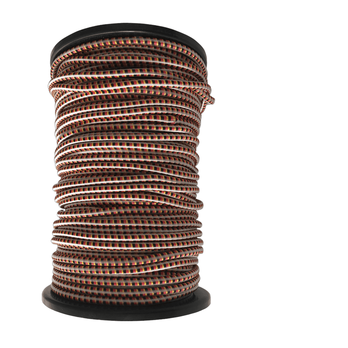 Zu einem Wickel gelegtes robustes rundes Gummiseil von der Rolle, Ø 6 mm