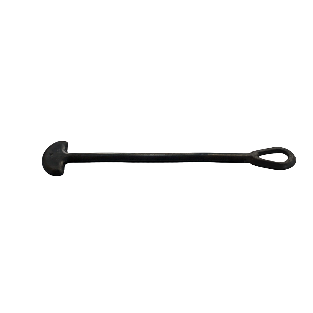 Schwarzer EPDM-Gummistropp 280 mm mit zwei Endschlaufen, als Produktfoto