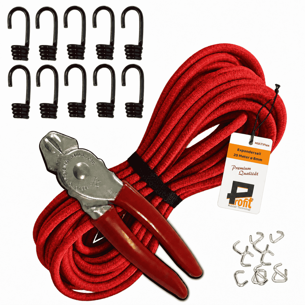 Expanderseil-DiY-Spanngummi-Set Rot