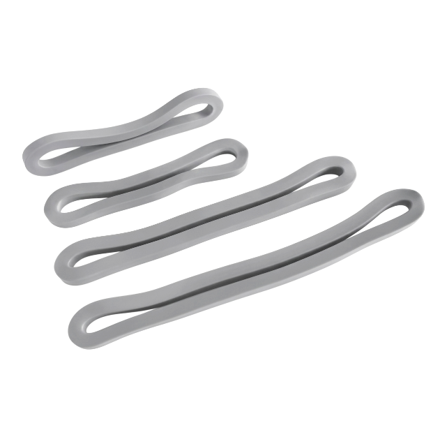 Geschlossener grauer Gummiring zum Fixieren