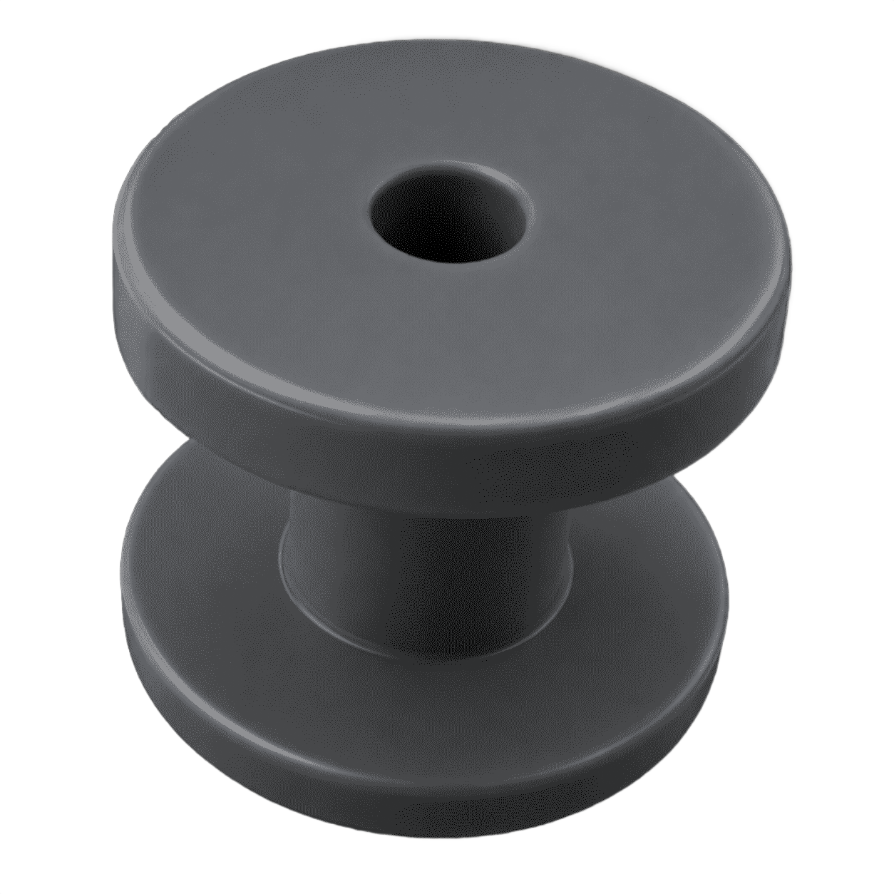 Rundknopf 6mm grau – Einhängeknopf für Expander- und Gummiseil