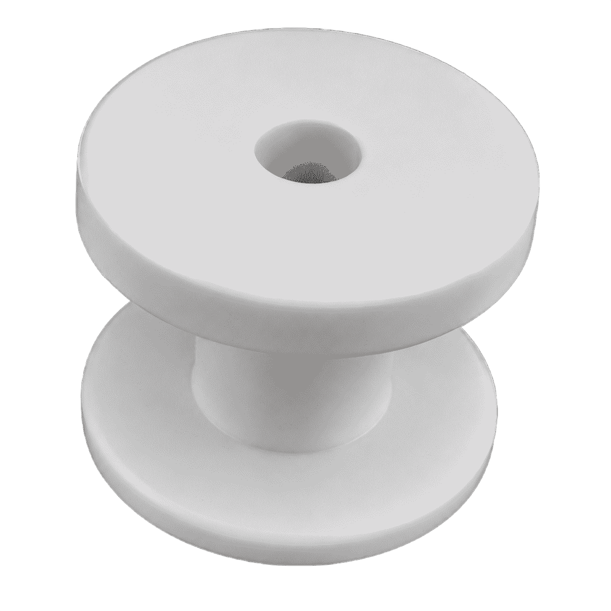 Rundknopf 6mm weiß – Einhängeknopf für Expander- und Gummiseil